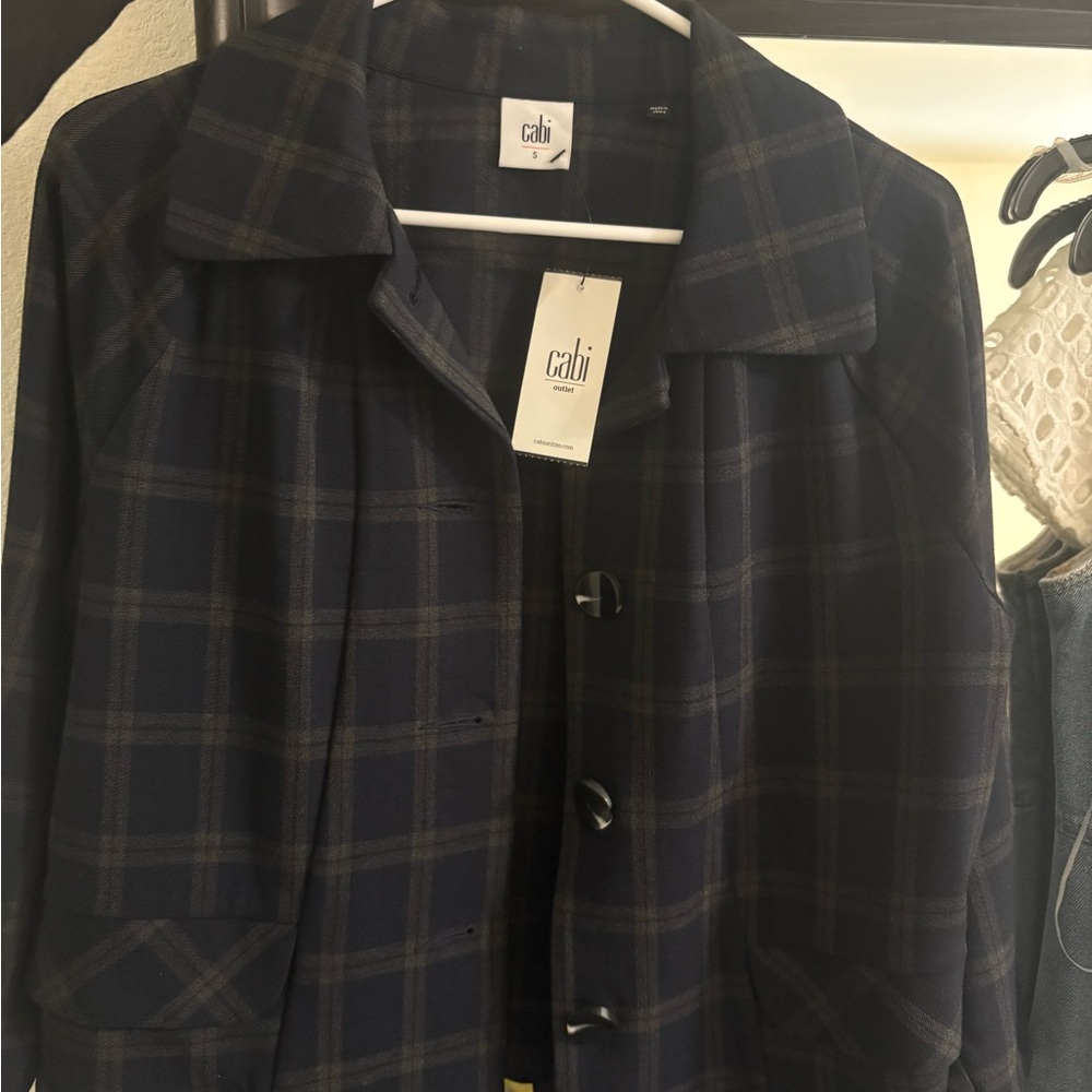 CAbi Women's Dark Plaid Blazer